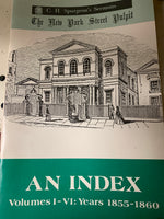 Index to the New Park Street Pulpit