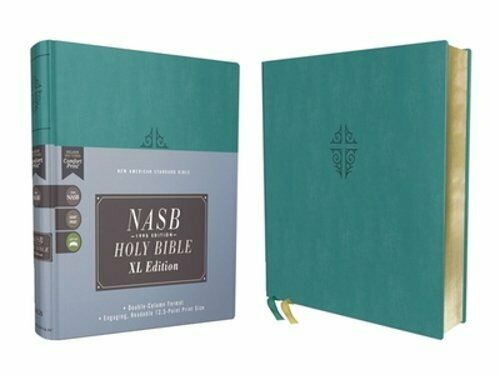 NASB Holy Bible, XL Edition (Comfort Print)-Teal Leathersoft
